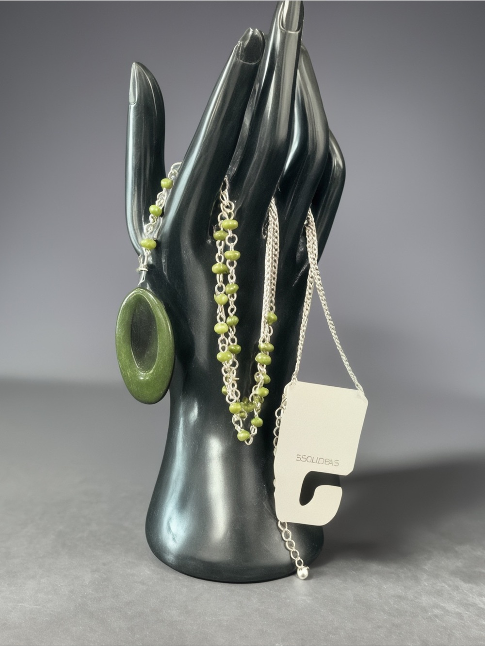MAURICES Green and Silver Necklace